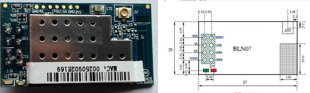 2.4G Wireless Module TLG10UA03 